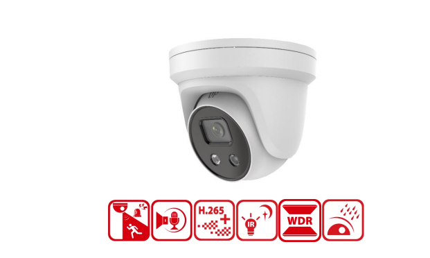 Hikvision Accusense AI smart IP two way audio camera with alarm strobe light NC354G2-XDAU/SL 2.8MM